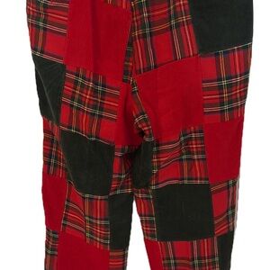 Vintage Brooks Brothers Red and Green Corduroy Patchwork Pants